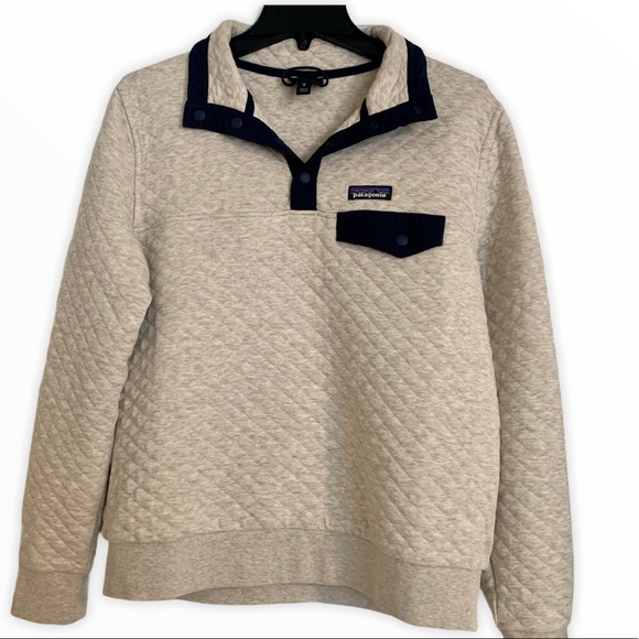 Patagonia Sweaters - Patagonia Womens Organic Cotton Quilt Pullover MED